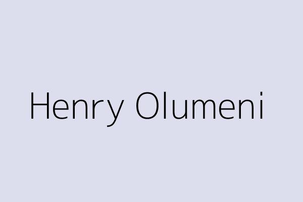 Henry Olumeni